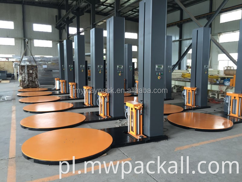 T1650F Gramofon Automatyczna maszyna do owijania palet z folii stretch Maszyna do owijania folii stretch / owijarka do palet